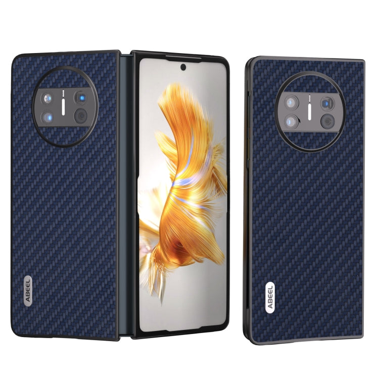 ABEEL Carbon Fiber Texture Protective Phone Case – Durable Build, Easy to Use, For Huawei Mate X3 For Huawei Mate X3 Dark Blue