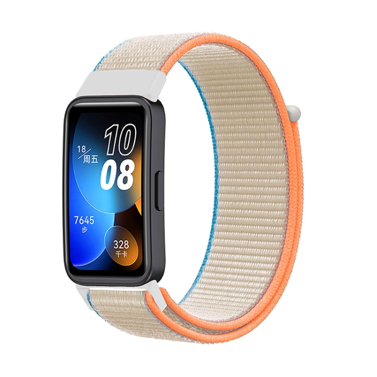Watch Band – Braided Nylon (16mm) For Huawei Band 8 Milky White