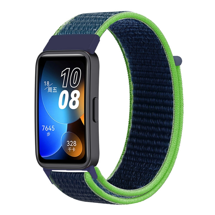 Watch Band – Braided Nylon (16mm) For Huawei Band 8 Lime Green