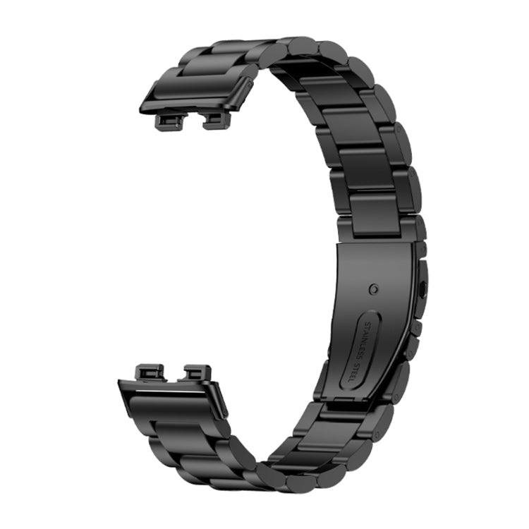 16mm Three Strains Metal Replacement Watch Band, For Huawei Band 8