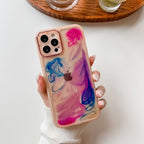 Oil Painting Electroplating TPU Phone Case, For iPhone 12 Pro Max, For...