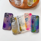 Oil Painting Electroplating TPU Phone Case, For iPhone 12 Pro Max, For...