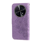 Seven-petal Flowers Embossing Leather Phone Case – Wear-resistant, Card Slot, Kickstand, For Huawei Enjoy 70 Pro, For Huawei Enjoy 70, For Huawei nova 11 SE, For Huawei nova 12 Pro