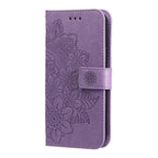Seven-petal Flowers Embossing Leather Phone Case – Wear-resistant, Card Slot, Kickstand, For Huawei nova 16, For Huawei Enjoy 90 Pro Max 5G, For Huawei Enjoy 90 / Enjoy 90 Plus 5G, For Huawei Enjoy 80 Plus