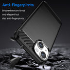 Brushed Texture Carbon Fiber TPU Phone Case, For iPhone 15, For iPhone...