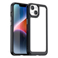 Colorful Series Acrylic + TPU Phone Case, For iPhone 15 For iPhone 15 Black