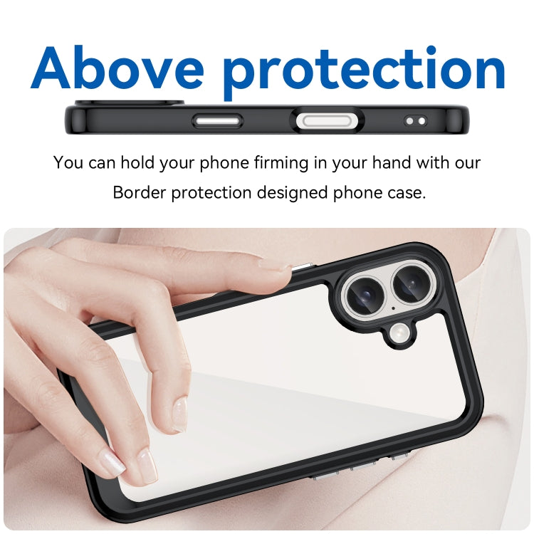Colorful Series Acrylic + TPU Phone Case, For iPhone 16, For iPhone 15...