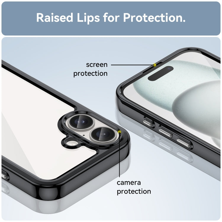 Colorful Series Acrylic + TPU Phone Case, For iPhone 16, For iPhone 15...