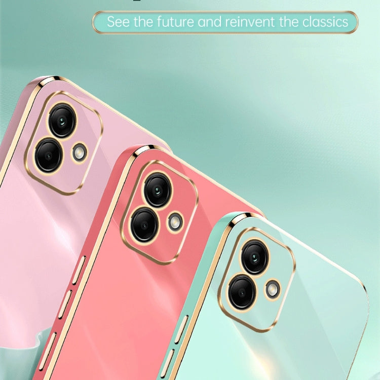 XINLI Straight Edge 6D Electroplate TPU Phone Case, For Samsung Galaxy A05, For Samsung Galaxy A05s, For Samsung Galaxy M34 5G