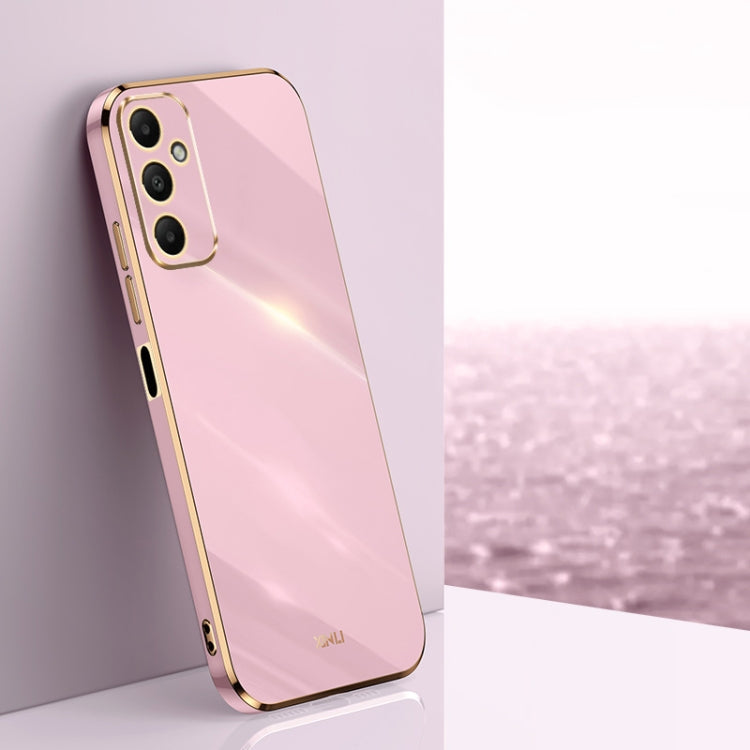 XINLI Straight Edge 6D Electroplate TPU Phone Case – TPU, For Samsung Galaxy A05, For Samsung Galaxy A05s, For Samsung Galaxy M34 5G For Samsung Galaxy A05s Cherry Purple