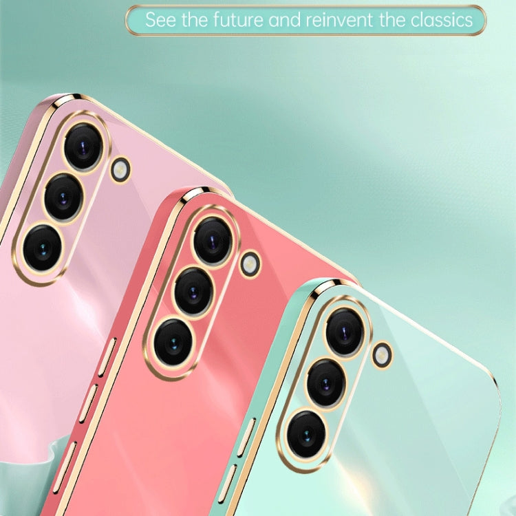 XINLI Straight Edge 6D Electroplate TPU Phone Case, For Samsung Galaxy S24+ 5G, For Samsung Galaxy S24 5G, For Samsung Galaxy A15
