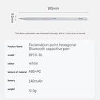 BP19-BL Type-C Universal Magnetic Hexagon Bluetooth Stylus Pen, BP19-BL – Wear-resistant, Magnetic, Bluetooth