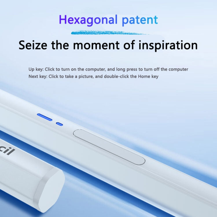 BP19-BL Type-C Universal Magnetic Hexagon Bluetooth Stylus Pen, BP19-BL – Wear-resistant, Magnetic, Bluetooth
