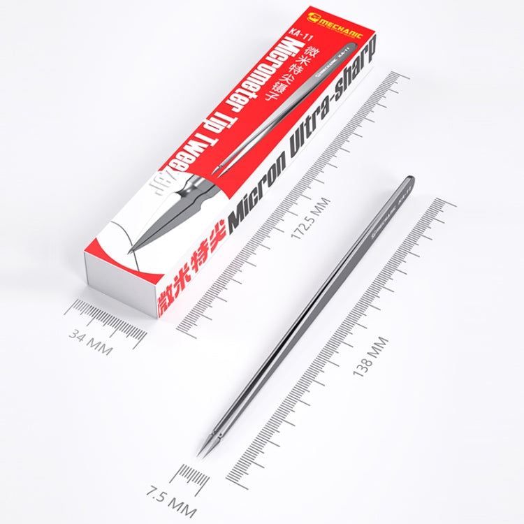 Mechanic KA-11 Non-magnetic Micrometer Pointed Tweezers – Magnetic