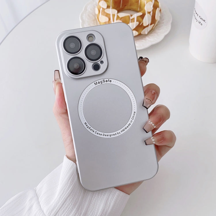 Magsafe Magnetic PC Shockproof Phone Case With Camera Lens – Shockproof, Magnetic, For iPhone 14 Pro, For iPhone 14 Plus, For iPhone 14 For iPhone 14 Pro Silver