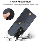 Double Buckle Magnetic PU+TPU Phone Case – Magnetic, Card Slot, Leather, For Huawei P60 / P60 Pro