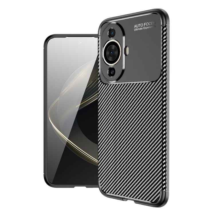 Carbon Fiber Texture Shockproof TPU Phone Case – Shockproof, TPU, For Huawei nova 11, For Huawei nova 11 Pro