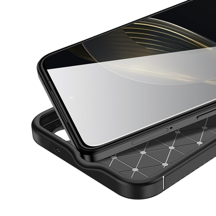Carbon Fiber Texture Shockproof TPU Phone Case – Shockproof, TPU, For Huawei nova 11, For Huawei nova 11 Pro