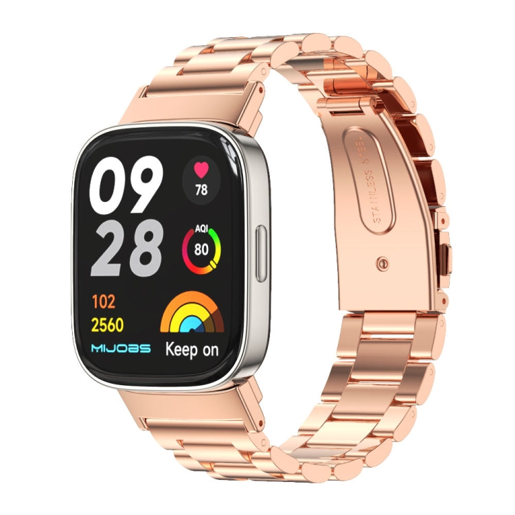 Watch Band – Stainless Steel (Redmi Watch 3) For Redmi Watch 3 Rose Gold