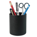 PU Leather Tool Storage Box Desktop Pen Holder Black