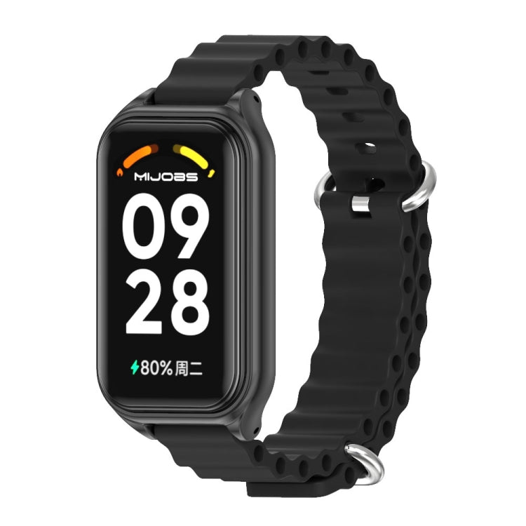 Watch Band – Silicone (Xiaomi Smart Band 8) For Xiaomi Smart Band 8 Active Redmi Band 2 Black