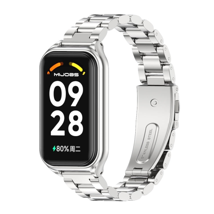 Watch Band – Stainless Steel (Xiaomi Smart Band 8) For Xiaomi Smart Band 8 Active Redmi Band 2 Silver