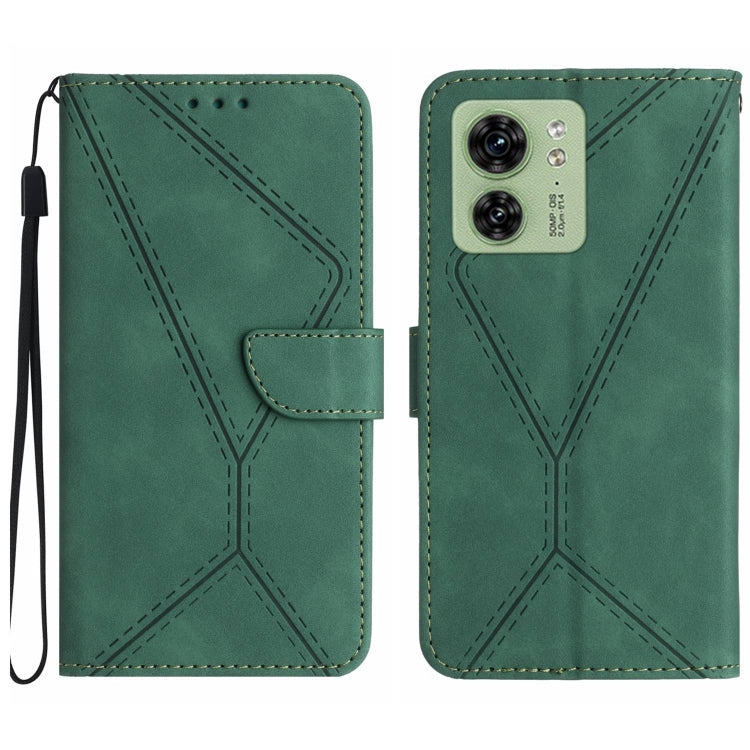Stitching Embossed Leather Phone Case – Wear-resistant, Card Slot, Kickstand, For Motorola Edge 40, For Motorola Moto G Power 2023, For Motorola Moto G Stylus 5G 2023, For Motorola Edge 40 Pro 5G For Motorola Edge 40 Green