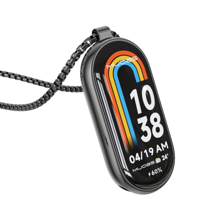 Watch Necklace – Stainless Steel For Xiaomi Smart Band 10 9 8 Black