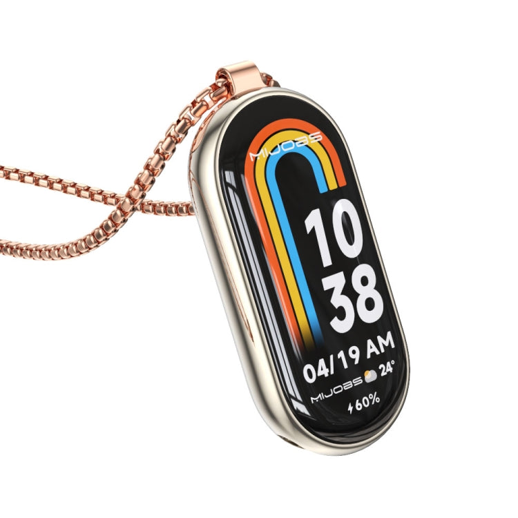 Watch Necklace – Stainless Steel For Xiaomi Smart Band 10 9 8 Rose Gold