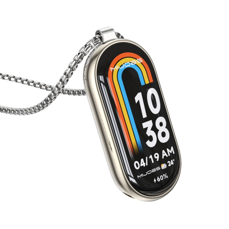 Watch Necklace – Stainless Steel For Xiaomi Smart Band 10 9 8 Silver