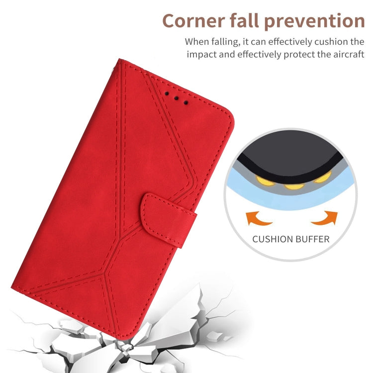 Stitching Embossed Leather Phone Case – Wear-resistant, Card Slot, Kickstand, For TCL 30 SE / 30E /306/305, For TCL 40 SE
