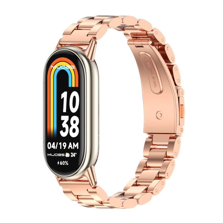 Watch Band – Stainless Steel (Xiaomi Smart Band 10) #3 For Xiaomi Smart Band 10 9 8 Rose Gold