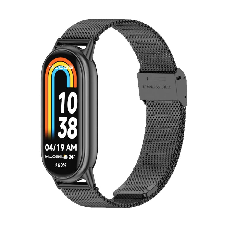 Watch Band – Stainless Steel (Xiaomi Smart Band 10) For Xiaomi Smart Band 10 9 8 Black