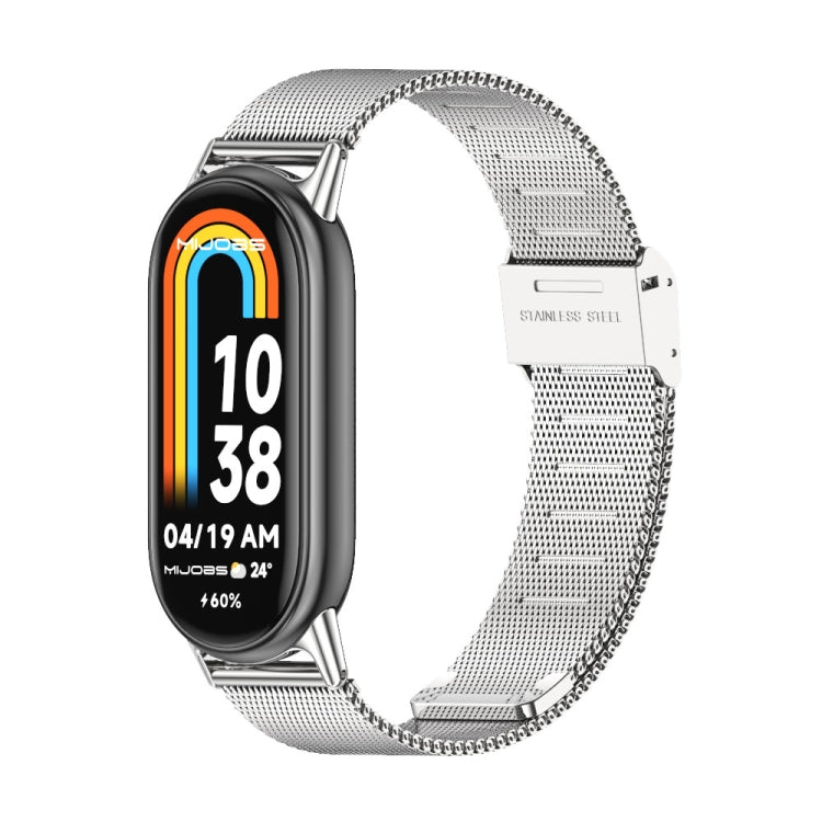 Watch Band – Stainless Steel (Xiaomi Smart Band 10) For Xiaomi Smart Band 10 9 8 Silver