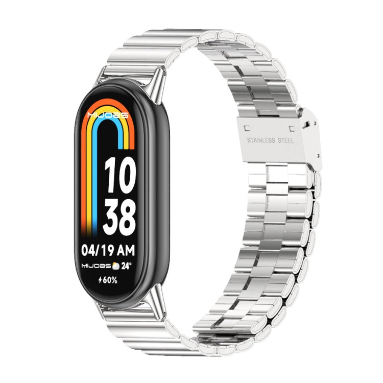 Watch Band – Stainless Steel (Xiaomi Smart Band 10) #2 For Xiaomi Smart Band 10 9 8 Silver