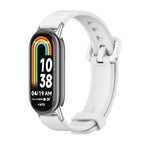 Watch Band – Silicone (Xiaomi Smart Band 10) For Xiaomi Smart Band 10 9 8 White Silver