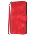 Line Pattern Skin Feel Leather Phone Case – Wear-resistant, Lanyard, Card Slot, For Huawei Enjoy 80 Plus, For Huawei Pura 80 5G, For Huawei Mate 70 Pro / Mate 70 Pro+, For Huawei Mate 70