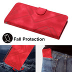 Line Pattern Skin Feel Leather Phone Case – Wear-resistant, Lanyard, Card Slot, For Huawei Enjoy 80 Plus, For Huawei Pura 80 5G, For Huawei Mate 70 Pro / Mate 70 Pro+, For Huawei Mate 70