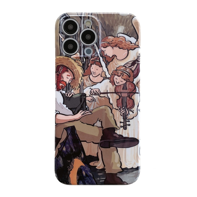 Oil Painting Pattern Glossy PC Phone Case, For iPhone 14 Pro, For iPhone 14 Pro Max, For iPhone 13 Pro Max, For iPhone 13 Pro, For iPhone 13, For iPhone 12 For iPhone 14 Pro Oil Portrait