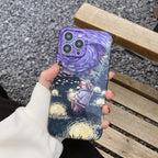 Oil Painting Pattern Glossy PC Phone Case, For iPhone 14 Pro, For iPhone 14 Pro Max, For iPhone 13 Pro Max, For iPhone 13 Pro, For iPhone 13, For iPhone 12