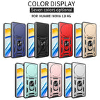 Sliding Camera Cover Design TPU+PC Phone Case – Wear-resistant, Magnetic, TPU, For Huawei nova 12i 4G Global