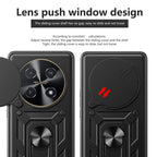 Sliding Camera Cover Design TPU+PC Phone Case – Wear-resistant, Magnetic, TPU, For Huawei nova 12i 4G Global