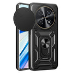 Sliding Camera Cover Design TPU+PC Phone Case – Wear-resistant, Magnetic, TPU, For Huawei nova 12i 4G Global For Huawei nova 12i 4G Global Black