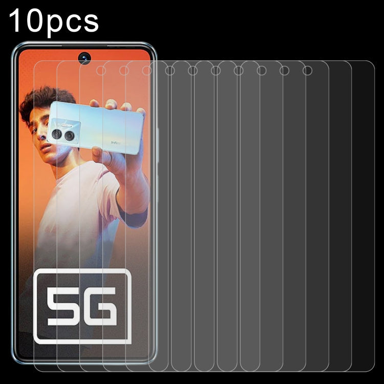 10pcs 0.26mm 9H 2.5D Tempered Glass Film, For Infinix Hot 30 5G, For Infinix Hot 9 Lite, For Infinix GT 10 Pro, For Infinix Zero 30, For Infinix Zero 30 4G, For Infinix Note 30 Pro, For Infinix Hot 30 Play NFC, For Infinix Note 30i, For Infinix Smart 7... For Infinix Hot 30 5G