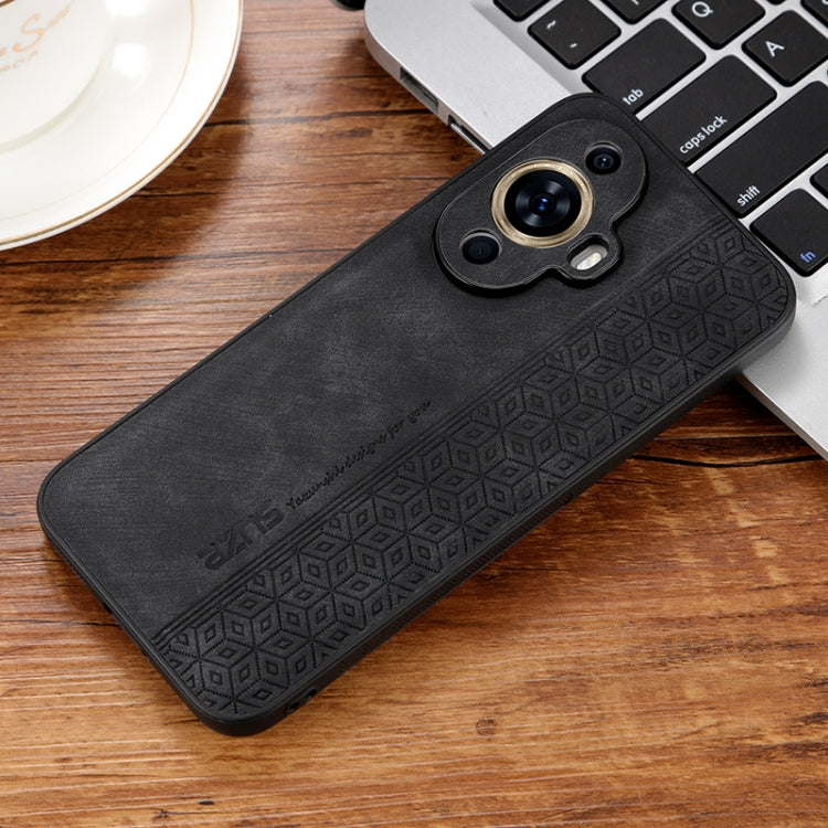 AZNS 3D Embossed Skin Feel Phone Case – Leather, TPU, For Huawei nova 11