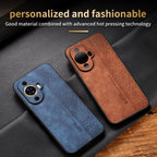 AZNS 3D Embossed Skin Feel Phone Case – Leather, TPU, For Huawei nova 11