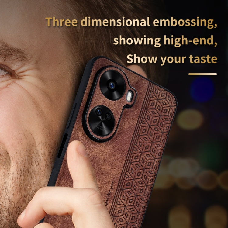 AZNS 3D Embossed Skin Feel Phone Case – Leather, TPU, For Huawei nova 11 SE, For Huawei nova 12 Pro, For Huawei nova 12, For Huawei Mate 60 RS Ultimate
