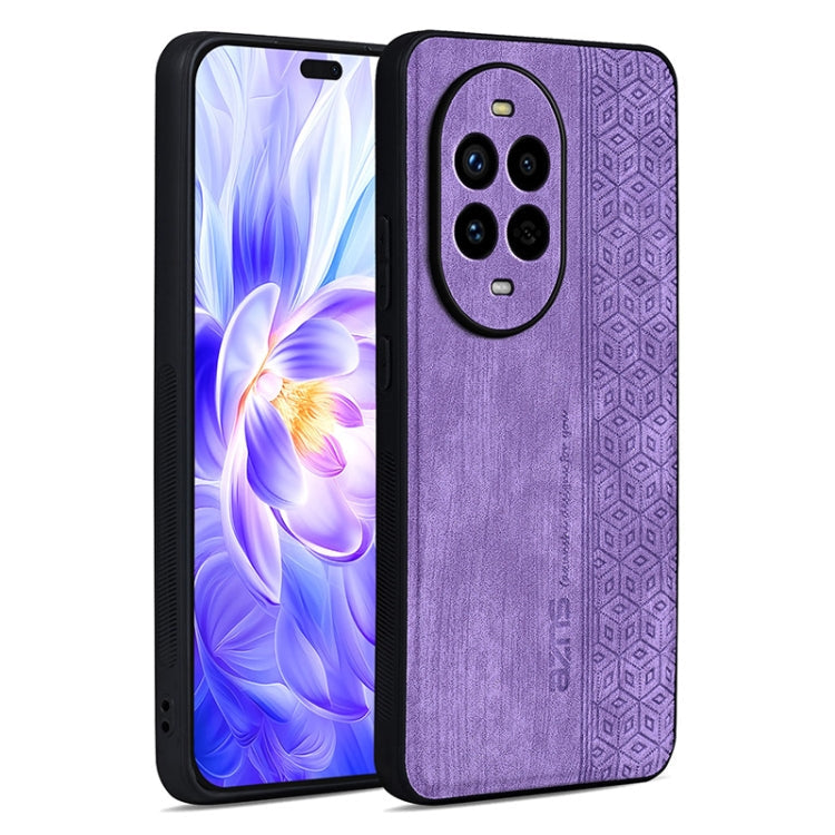 AZNS 3D Embossed Skin Feel Phone Case – Leather, TPU, For Huawei Mate 70 Pro / 70 Pro+, For Huawei Mate 70, For Huawei nova 13 Pro, For Huawei Pura 70 Ultra For Huawei nova 13 Pro Purple