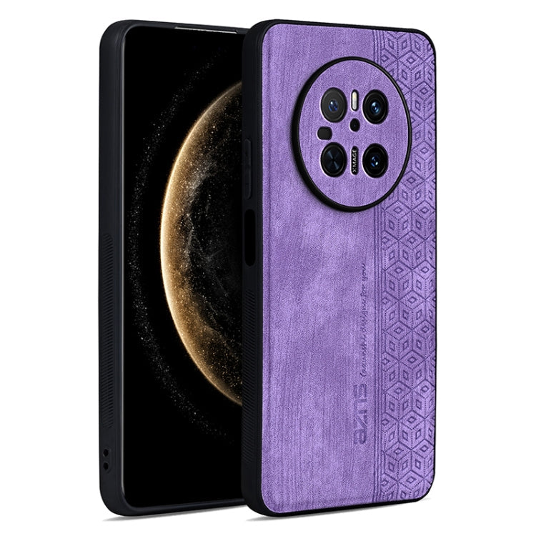 AZNS 3D Embossed Skin Feel Phone Case – Leather, TPU, For Huawei Mate 70 Pro / 70 Pro+, For Huawei Mate 70, For Huawei nova 13 Pro, For Huawei Pura 70 Ultra For Huawei Mate 70 Purple