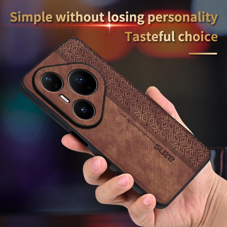 AZNS 3D Embossed Skin Feel Phone Case – Leather, TPU, For Huawei Pura 80 Ultra 5G, For Huawei Pura 80 Pro 5G, For Huawei Pura 80 5G, For Huawei Enjoy 70X / Maimang 30